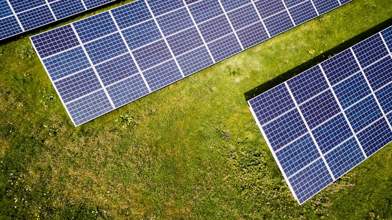 Floating solar farm